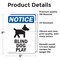 Signmission Blind Dog At Play Sign With Symbol, 5 in W x Rectangle, Vinyl Decal OS-2PACK-NS-D-57-V-10367 - alternate 6